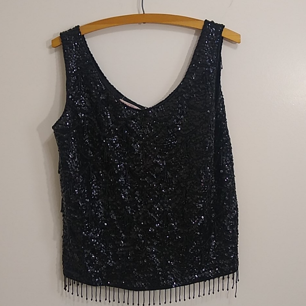 {vintage} sequin top